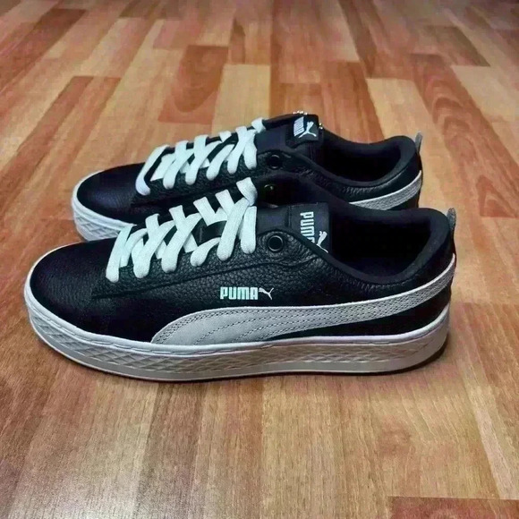 💰HUGE CLEARANCE SALE 💰 Puma Smash Platform Leather  (366487-11) Womens shoes - Picture 10 of 11